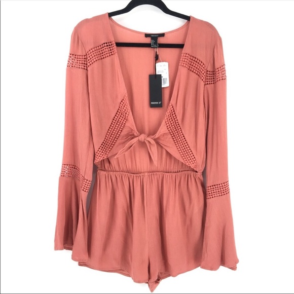 Forever 21 Romper / Jumpsuit Crochet Open Front - Picture 2 of 2